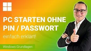 Windows: START PC without PIN or Password | Simply explained ✅