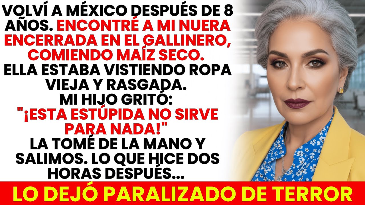 Encontré A Mi Nuera Encerrada En El Gallinero, Comiendo Maíz. 