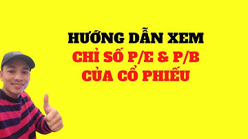 Hướng Dẫn Xem Chỉ Số P/E và P/B Của Cổ Phiếu