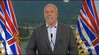 John Horgan holds news conference in Vancouver following B.C. election victory – October 25, 2020