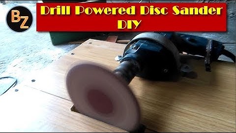 Drill Powered Disc Sander DIY