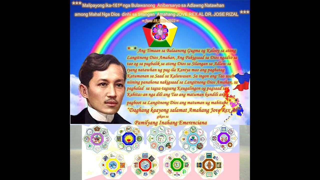 MEF | PAGASAULOG SA IKA-161 NGA ADLAWNG NATAWHAN NI PAPA DR. JOSE RIZAL PICTURES | JUNE 19, 2022