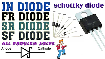 This video is about how to use diode in5408, in4007, fr207, and fr107 schottky diode.