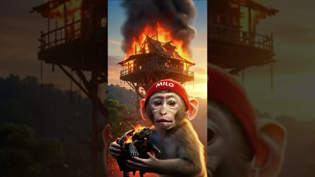  Milo S Brave Heart He Ran Into Fire To Save His Friend Shorts Milothemonkey Animalrescue