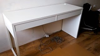 КАК СОБРАТЬ ПИСЬМЕННЫЙ СТОЛ ИКЕА  MICKE письменный стол белый 142x50x75 см