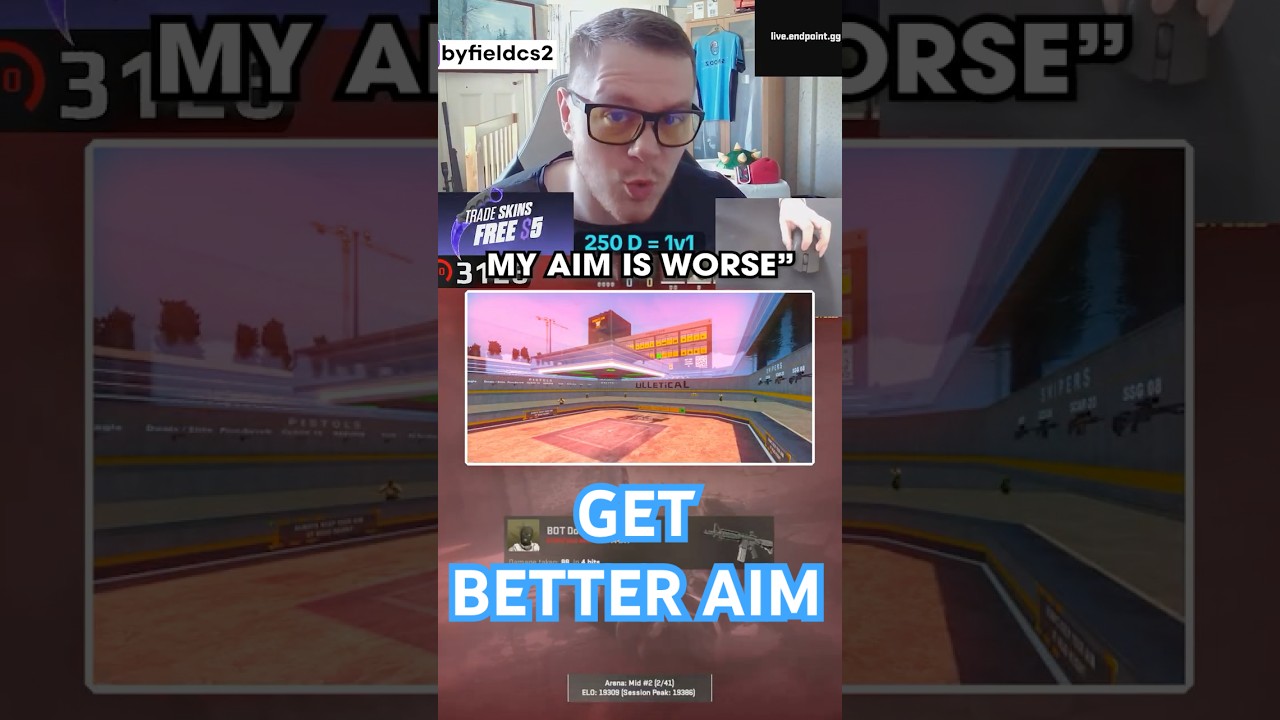 the CRAZY difference using Refrag made to my warmup routine #cs2 #byfieldcs2 #cs2moments #cs2pro