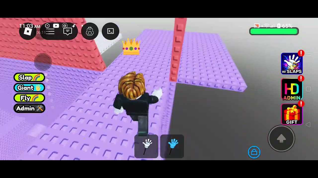 To day i completed this slap tower in Roblox 