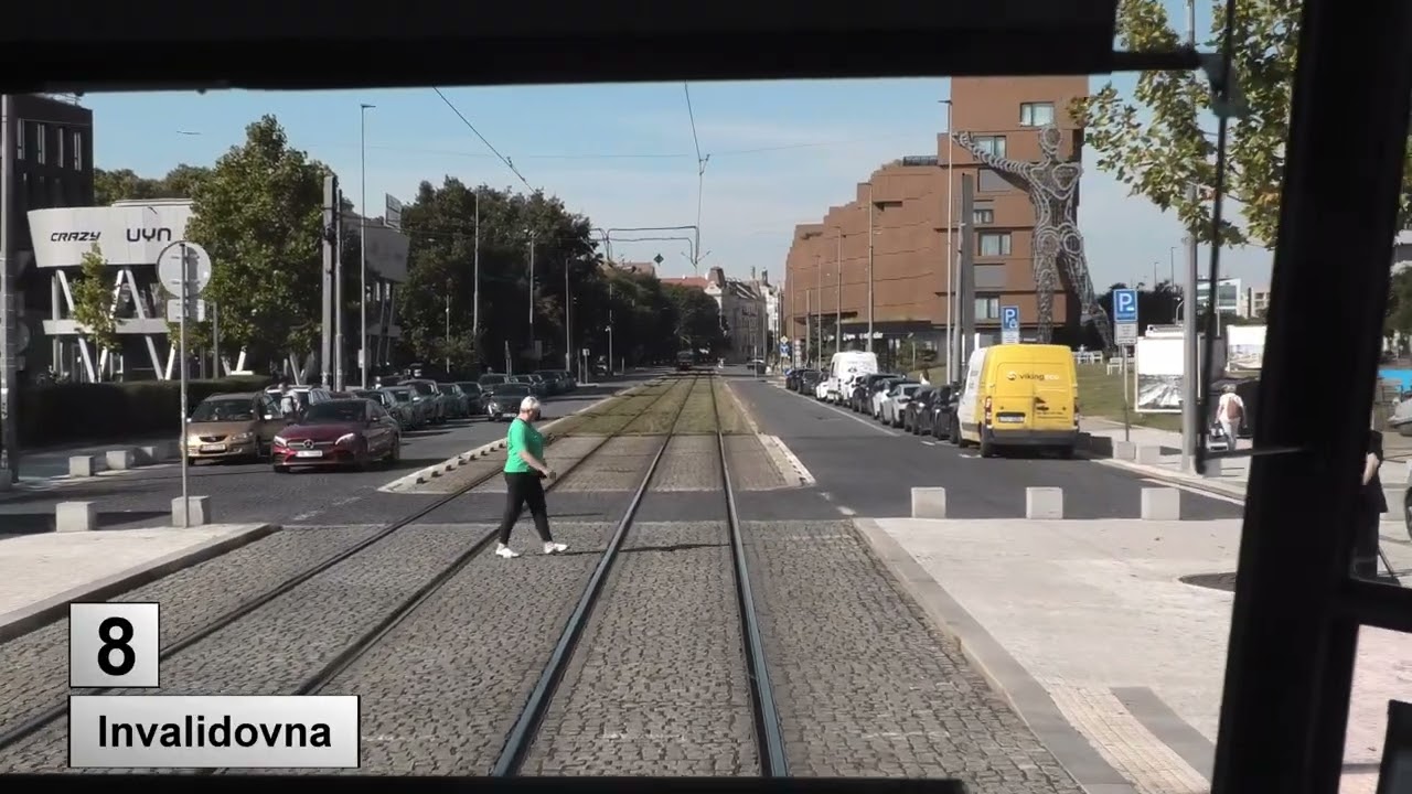 Tramvaje Praha 2025 Linka 8