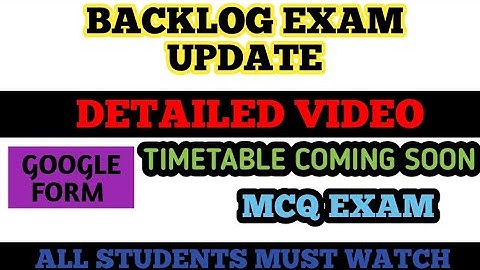 ATKT/Backlog Detail Video On Rtmnu Latest Notice | MCQ Exam | College Will Play Important Role |