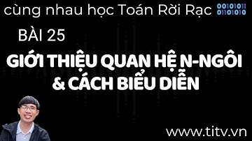 Toán rời rạc 25. Quan hệ n-ngôi và cách biểu diễn