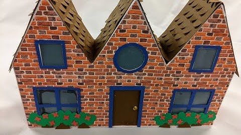 Assembly of the Extruded House (based on the custom Inkscape extension "extruder"