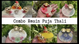 How to make Resin Puja Thali | Tilak Thali Specially for Rakhi |  @resinartandcraftstore ​