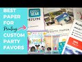 Best Paper for Party Favors|How to Print Custom Party Favors for Chip Bags-Rice Krispie Treats Etc.