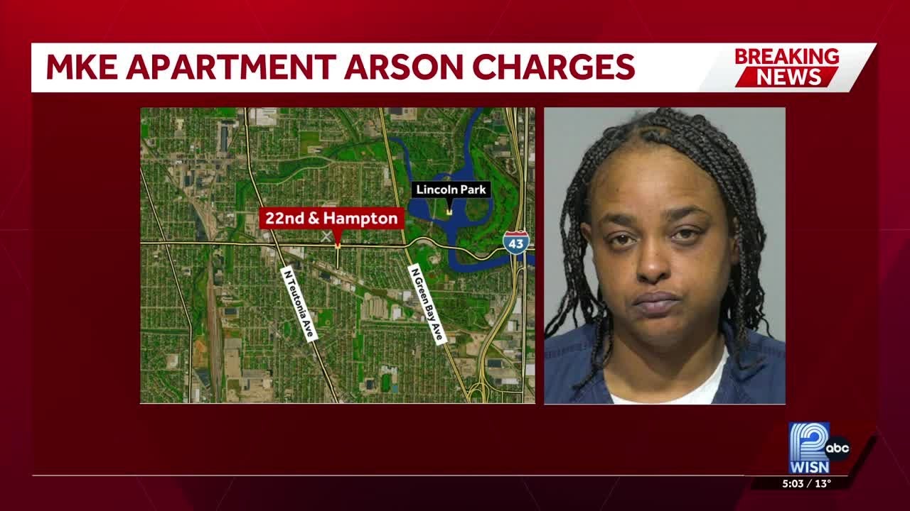 Milwaukee woman charged with arson in apartment fire - YouTube