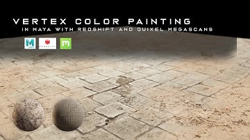 Vertex Color Painting in Maya with Redshift and Quixel Megascans