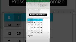 Excel tip generate random numbers and make a bingo card