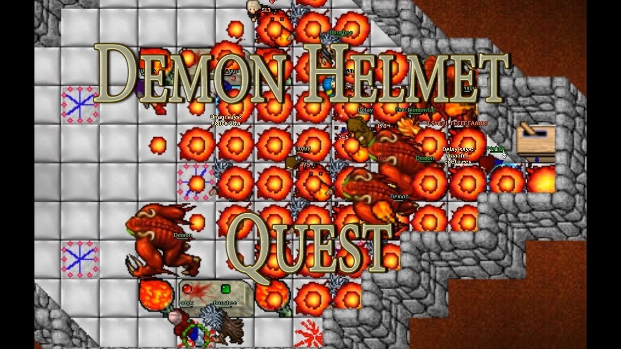 MEDIVIA - Demon Helmet Quest - YouTube