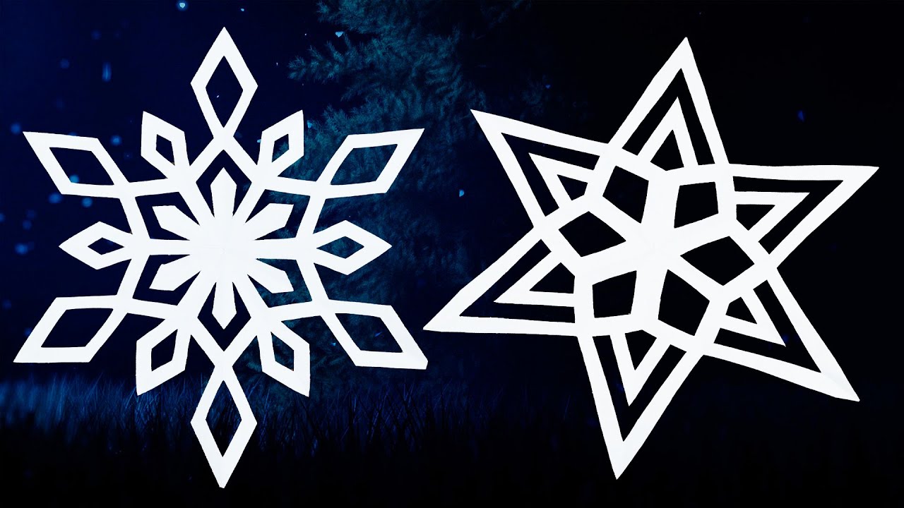 How to cut a traditional snowflake out of paper ❄ 