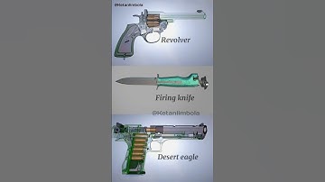 Revolver X Firing knife X Desert eagle