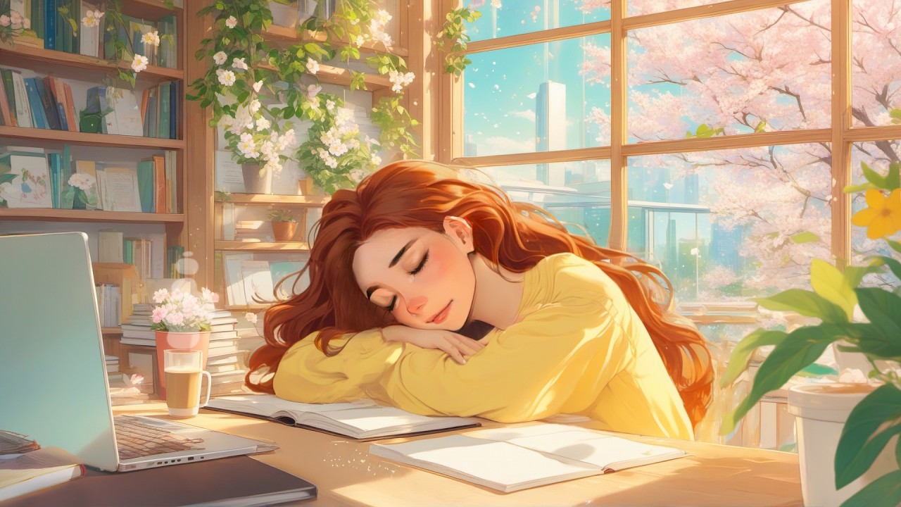Spring Daydream Lofi 💛 Relaxing Beats for Homework & Coffee Time ~ Lofi Hip Hop Playlist