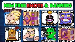 ALL WORKING QR CODES in AUGUST 2026 Clash Royale • New Free Emote & Banners • ShravannnCR