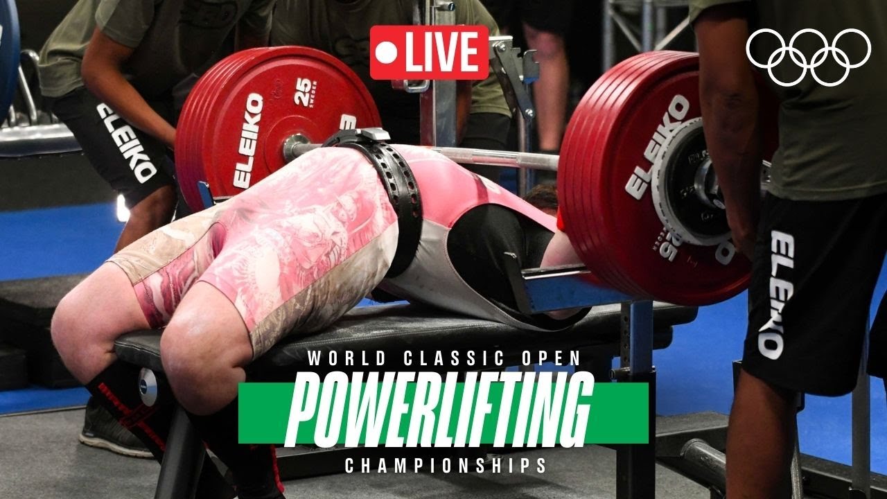 🔴 LIVE Powerlifting World Classic Open Championships Mens 66kg and Womens 57kg Group A