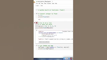 Python built-in functions: float()