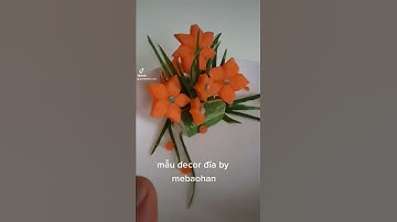 Những kiểu tỉa hoa cà rốt trang trí đĩa cực đẹp để lấy lòng nhà chồng nhé #shorts @mebaohan.official