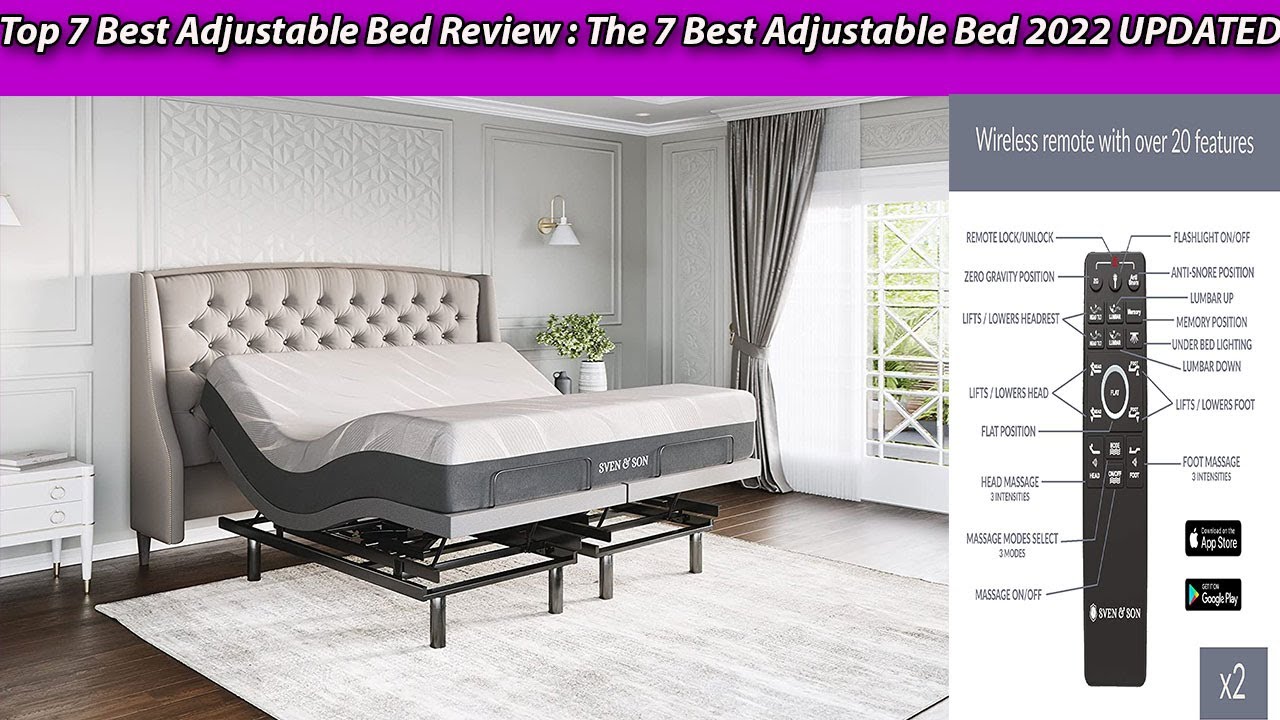 Classic Brands Adjustable Comfort Upholstered Adjustable Bed Base with  Massage, Wireless Remote, Three Leg Heights, and USB Ports-Ergonomic, Twin  XL