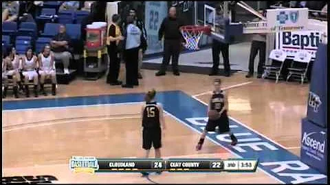 Clay County's Mattie Monroe hits a 3 in transition...