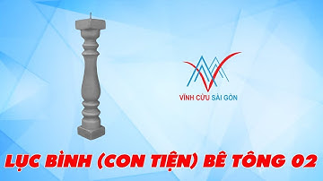 Lục bình (con tiện) bê tông 02 (11x11x60 cm)