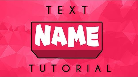 COOL 2D TEXT TUTORIAL IN ANDROID || PS TOUCH || KILLERZART