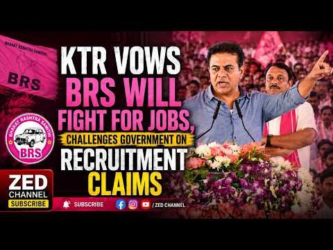 KTR Vows BRS Will Fight for Jobs, Challenges Government on Recruitment Claims @zedtvchannell