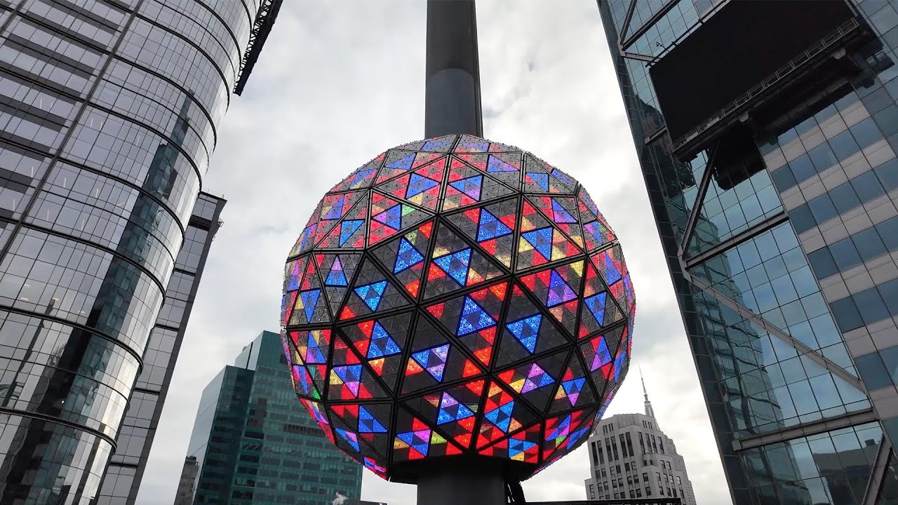Times Square New Years Eve Ball Drop 2024 Test in New York City YouTube