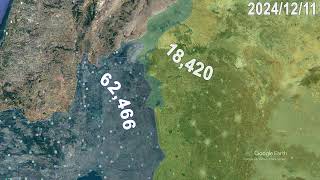 Israeli invasion of Golan Heighs in 1 minute using Google Earth