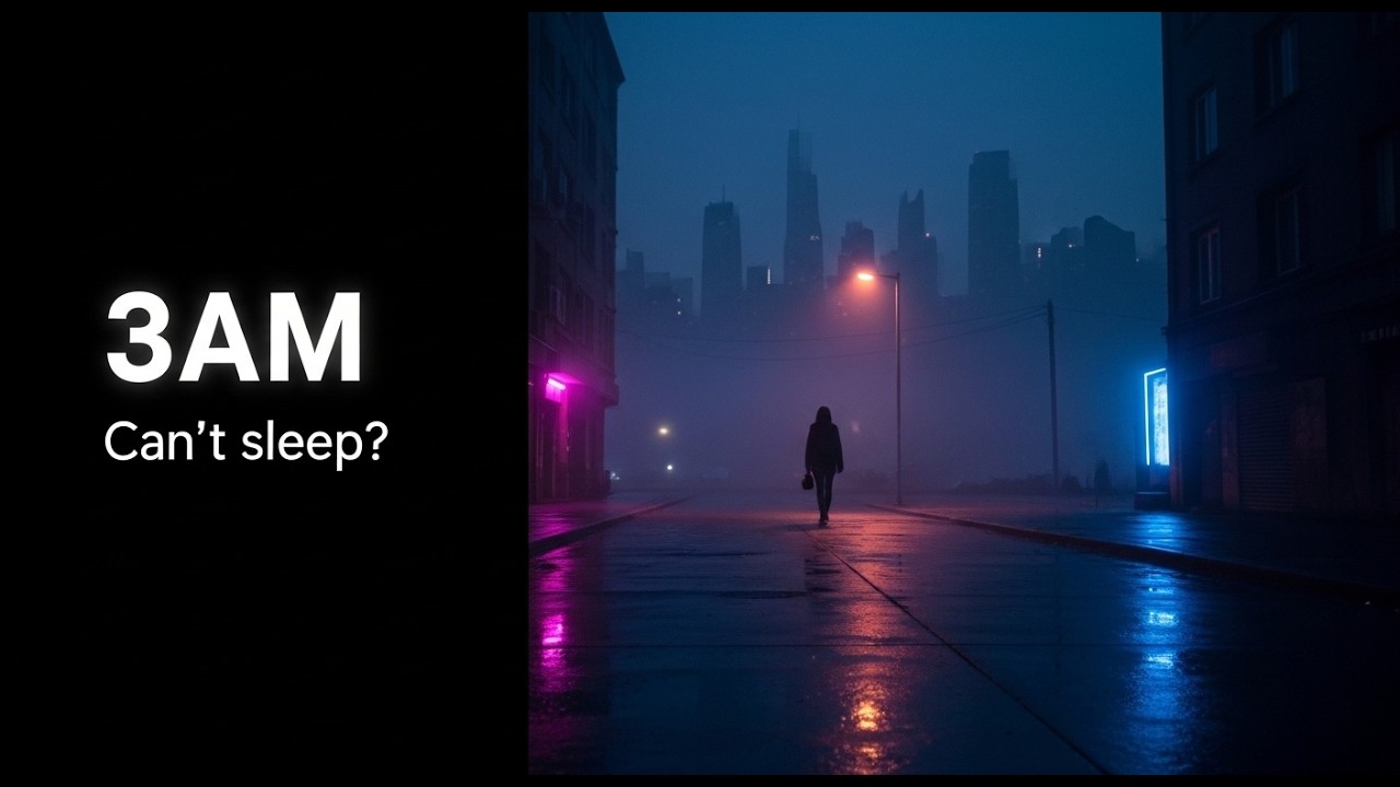 Three Am 3AM Lonely City Streets 🌃 Deep Ambient Sleep Soundscape for Insomnia ...