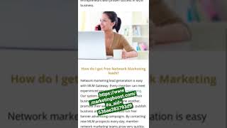 🛍MLM GATEWAY LEAD'S🛍 OFFLINE MARKETING 🎶MAILING NEED'S!💰