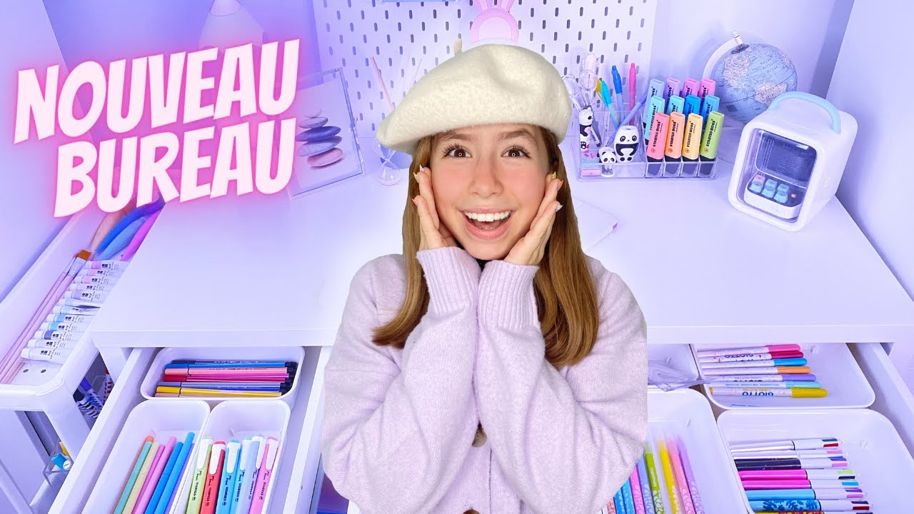 J'organise mon nouveau bureau avec vous ! 😅💗