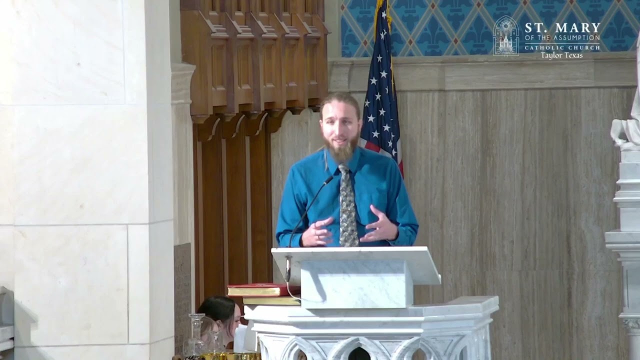 St. Mary's Catholic School, Sunday Feb. 1st, 2026, Catholic School Week Mass..  Mr. Andrew Kinney