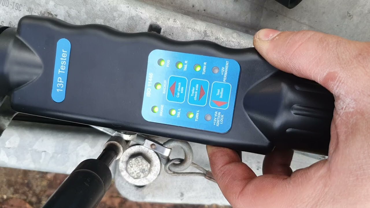 13p tester anhänger stecker 