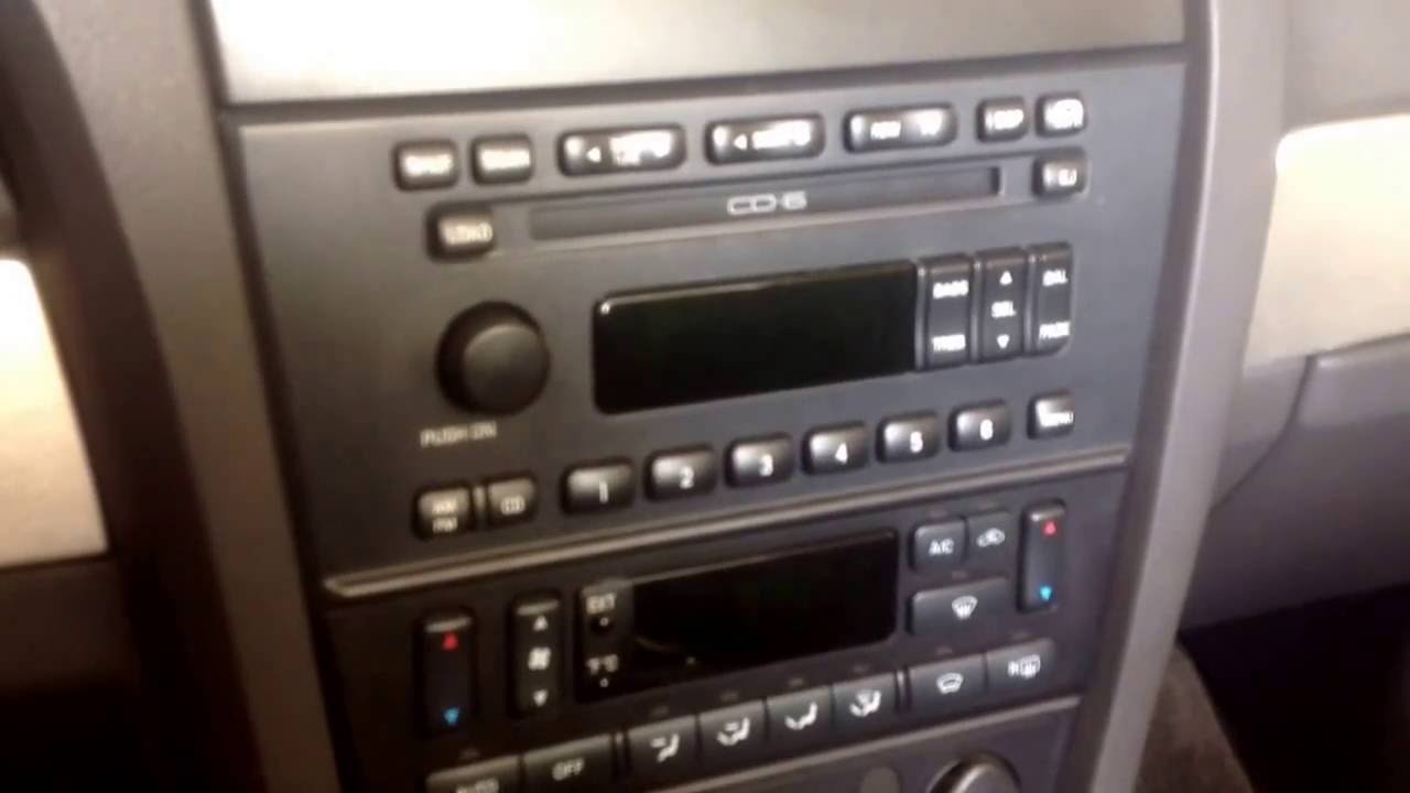 ford cd player error message