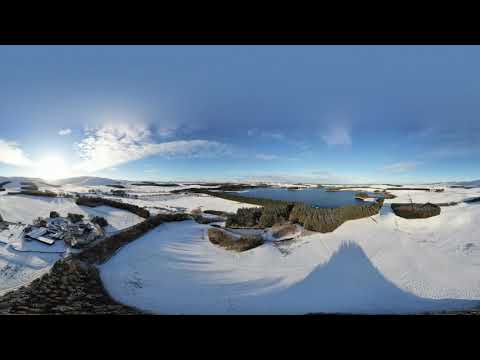 Huntly Cot and Gladhouse Reservoir in Midlothian - Winter Scenes at the end of 2020