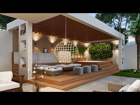 100 Patio Design Ideas 2022 Backyard Garden Landscaping ideas Rooftop Pergola House Exterior design