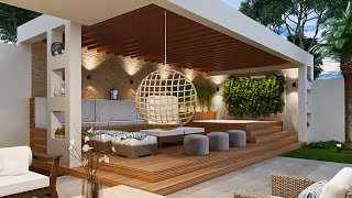 100 Patio Design Ideas 2024 Backyard Garden Landscaping ideas| Rooftop Pergola House Exterior design