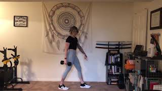 Split Stance DB SA OH Press