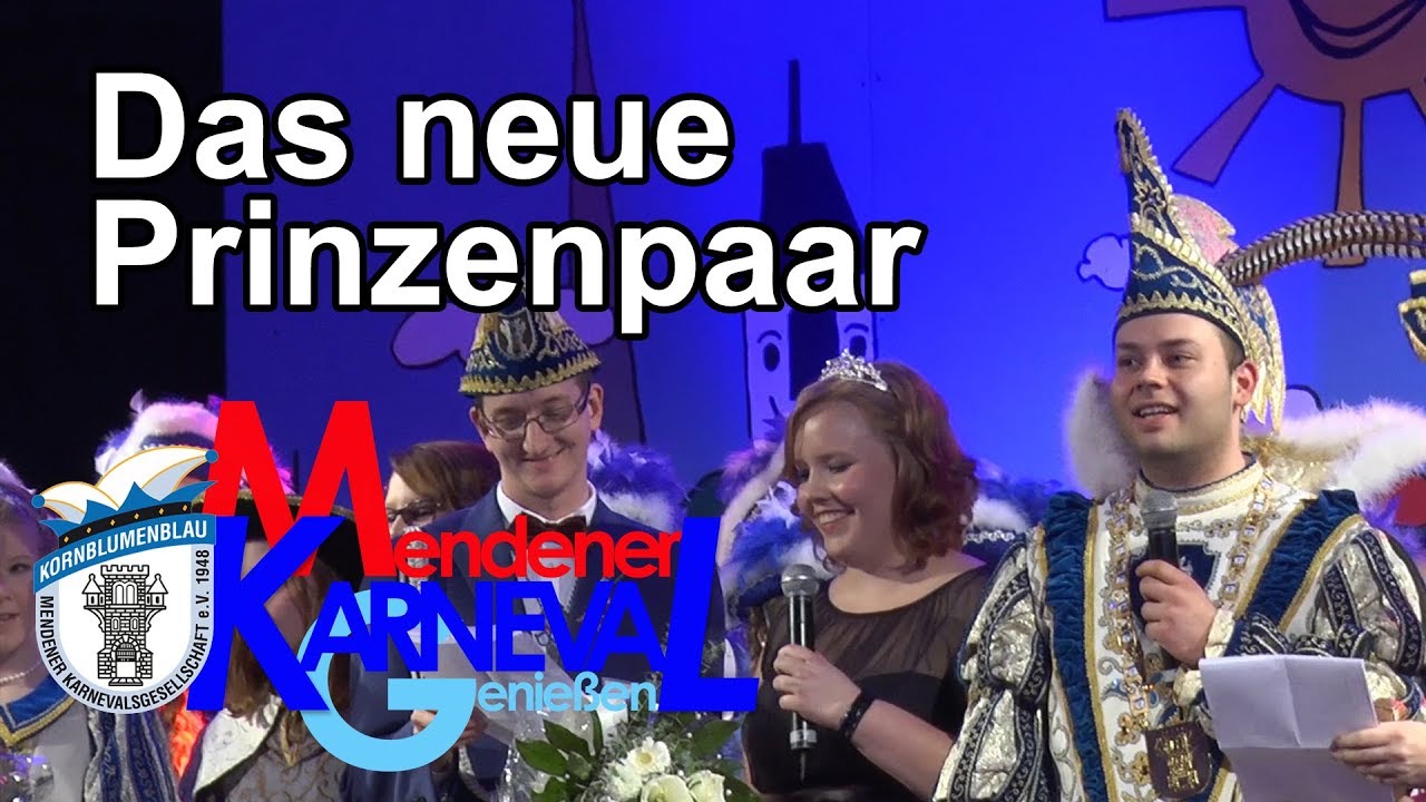 Einmarsch des neuen Prinzenpaares - MKG Kornblumenblau Prinzenproklamation 2016
