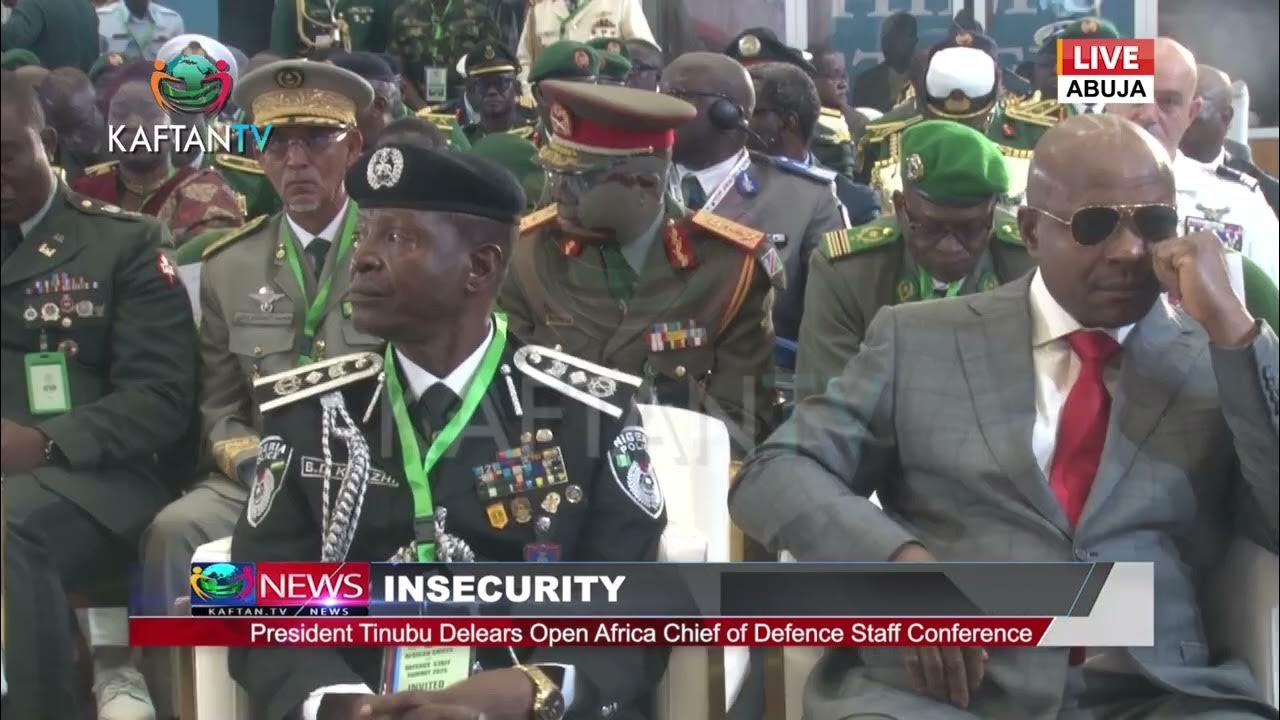 INSECURITY: President Tinubu Delears Open Africa chief of Defence staff conference