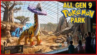 Gen 9 Pokemon Zoo All 120 pokemons In Paleda Region Pokemon Zoo park Tour In Real Life screenshot 1