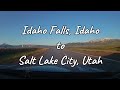 Scenic Dashcam Drive: Idaho Falls to Salt Lake City 🚗 | Stunning Western Views