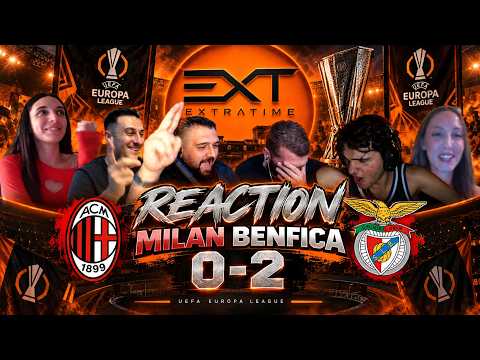 Video REACTION MILAN-BENFICA 0-2: DISASTRO ROSSONERO IN EUROPA LEAGUE!
